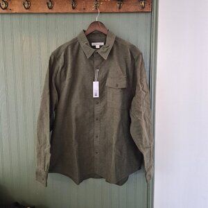 Outerknown Terra Nova Moleskin Shirt | Olive